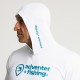 Adventer & Fishing Functional hooded UV T-Shirt White & Bluefin