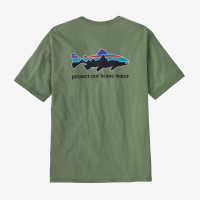 Patagonia Men's Home Water Trout Organic T-Shirt Terrain Green