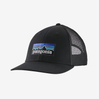 Patagonia P-6 Logo LoPro Trucker Hat BLK